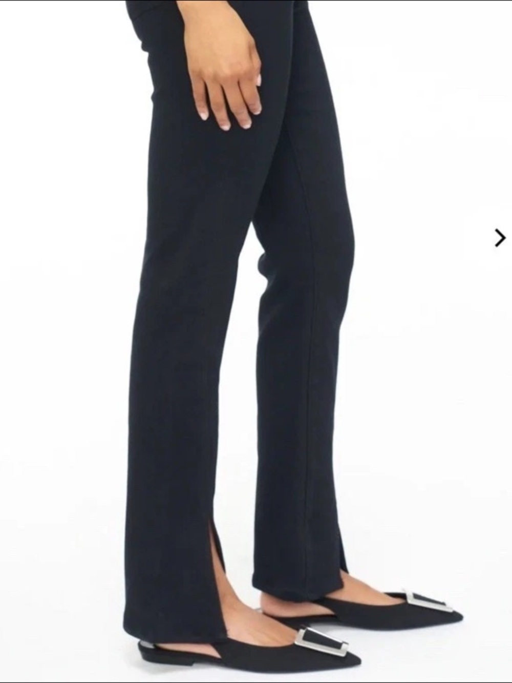 Pistola Teagan High Rise Vented Slim Straight Jeans Black Size 25 - Picture 4 of 8